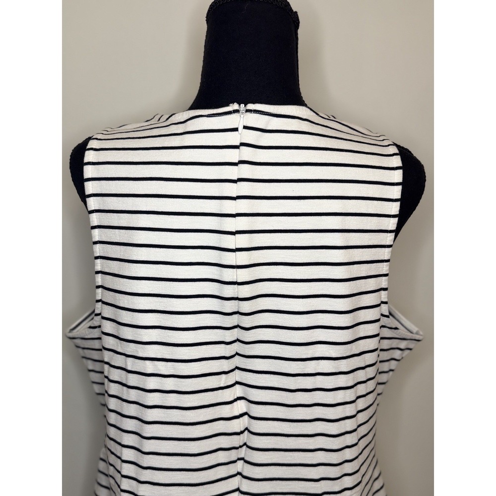 Old Navy Striped Sleeveless Knit Mini Dress Black & White Size XL Nautical - Picture 9 of 12